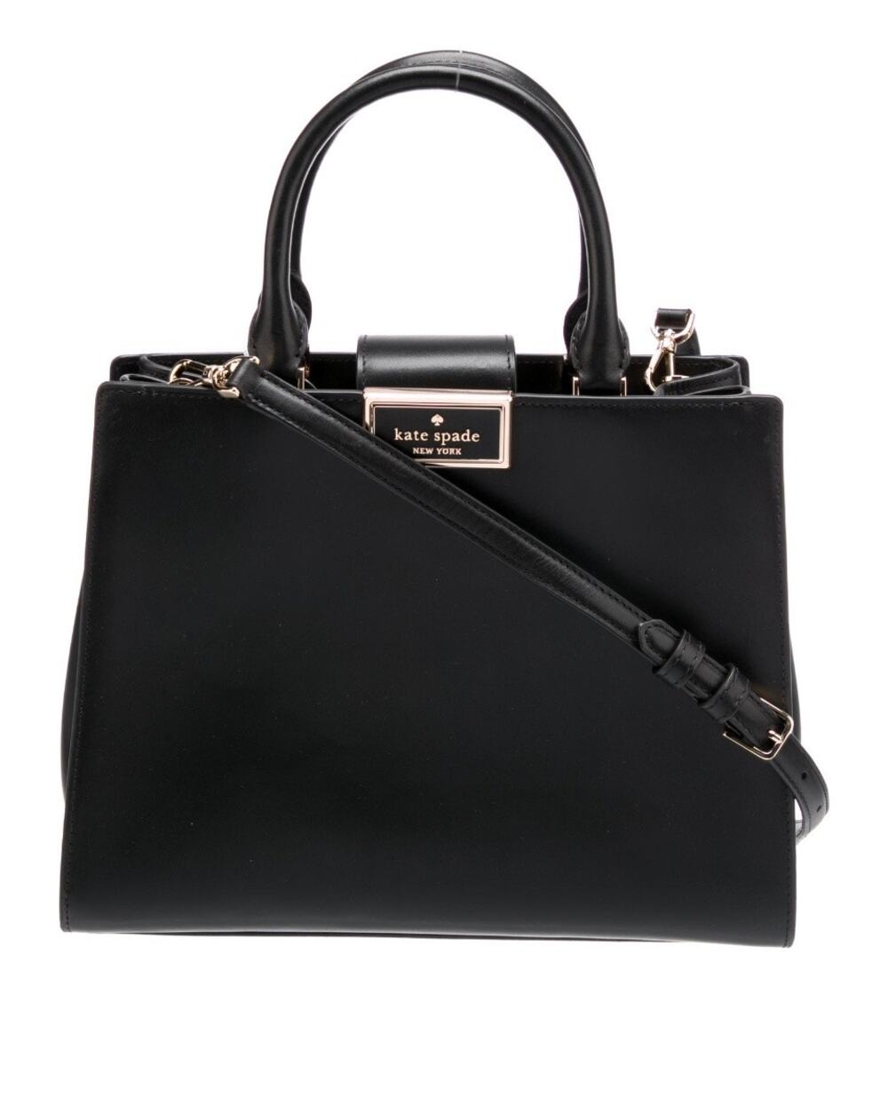 Kate Spade Black Leather Tote Shoulder Bag NWT